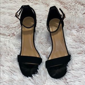 Black Strap Low Heels